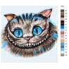 Макет Улыбка кота Раскраска картина по номерам на холсте A502