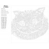 Контрольный лист Улыбка кота Раскраска картина по номерам на холсте A502