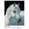 Белый конь Алмазная вышивка мозаика на подрамнике Белоснежка