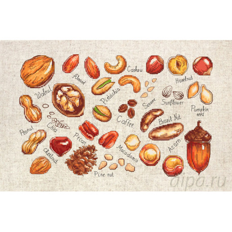  Орехи и семена Набор для вышивания Luca-S B1165