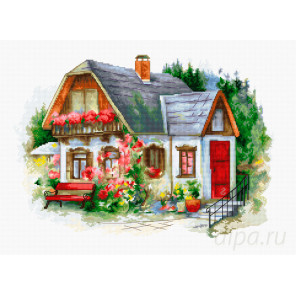  Красивый загородный домик Набор для вышивания Luca-S BU4005