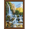 В рамке Пейзаж с водопадом Набор для вышивания Риолис 1194