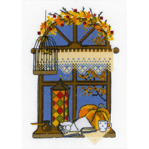  Осеннее окошко Набор для вышивания Риолис 1593