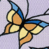3_2 Витраж бабочки Набор для вышивания подушки, пано Риолис