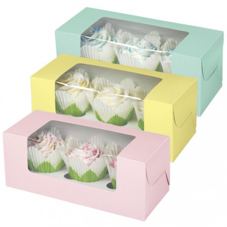 Пастельные цвета Набор коробочек для кексов с окошком Wilton ( Вилтон )