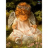 Ангел с кроликом Алмазная вышивка мозаика Алмазное Хобби