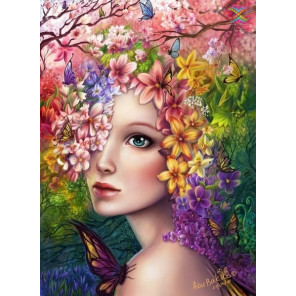 Девушка-весна Алмазная вышивка мозаика Алмазное Хобби