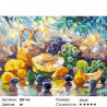 Сложность и количество цветов Фруктовое лакомство Раскраска картина по номерам на холсте Белоснежка 289-AS