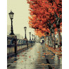  Осенний дождь Раскраска картина по номерам на холсте Белоснежка 533-CG