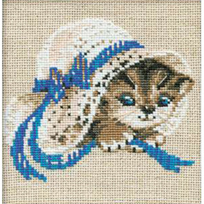  Котёнок в шляпе Набор для вышивания Риолис 748