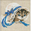Котёнок в шляпе Набор для вышивания Риолис
