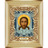 В рамке Спас Нерукотворный Канва с рисунком для вышивки бисером Божья Коровка 0040