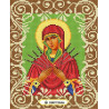  Богородица Семистрельная Канва с рисунком для вышивки бисером Божья Коровка 0054