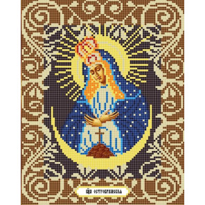  Богородица Остробрамская Канва с рисунком для вышивки бисером Божья Коровка 0046