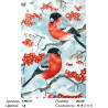 Количество цветов и сложность Снегири Раскраска по номерам на холсте Molly KH0317