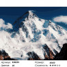 Количество цветов и сложность Эверест Раскраска по номерам на холсте Molly KH0293