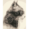  Стимпанк кот Раскраска картина по номерам MG2127