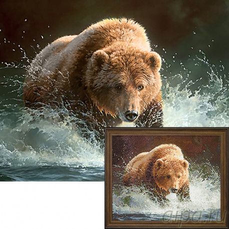 медведь на рыбалке