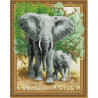  Слоны Алмазная вышивка мозаика на подрамнике 3D TSGJ1055