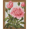  Розовые розы Алмазная вышивка мозаика на подрамнике 3D TSGJ1021