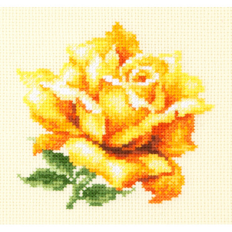  Желтая роза Набор для вышивания Чудесная игла 150-005