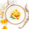 Фрагмент Желтая роза Набор для вышивания Чудесная игла 150-005