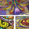 Крупные фрагменты Прекрасная бабочка Алмазная вышивка мозаика на подрамнике 5D LP018