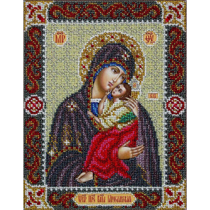 Святая Богородица Ярославская Набор для частичной вышивки бисером Паутинка Б-1094
