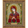 В рамке Святая Богородица Умягчение злых сердец Набор для частичной вышивки бисером Паутинка Б-1096