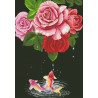  Карпы и розы Алмазная мозаика вышивка Паутинка М-356