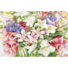Крупно фрагмент Summer bouquet Набор для вышивания LanArte PN-0173516