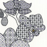 Фрагмент крупно Орхидея Набор для вышивания Bothy Threads XBW2