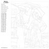 Схема Сближение (репродукция Джека Веттриано) Раскраска по номерам на холсте Живопись по номерам