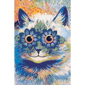 Цветочный котик Раскраска картина по номерам на холсте