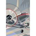 Винтовой самолет Раскраска картина по номерам на холсте