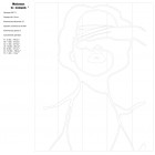 Схема Красавица поп-арт Раскраска картина по номерам на холсте PA17