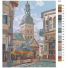 Раскладка Городская ратуша Раскраска картина по номерам на холсте LV03