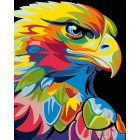  Радужный орел Раскраска картина по номерам на холсте PA01