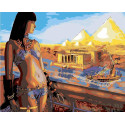 Египетская красотка Раскраска картина по номерам на холсте