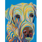  Разноцветный пес Раскраска картина по номерам на холсте A145