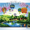 Фестиваль воздушных шаров Раскраска по номерам на холсте Hobbart