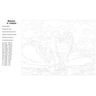Схема Пара лебедей Раскраска картина по номерам на холсте KRYM-AN10