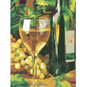 Белое вино Раскраска картина по номерам на холсте