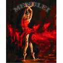 Пламенный танец Раскраска по номерам на холсте Menglei