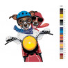Схема Парочка на мотоцикле Раскраска по номерам на холсте Живопись по номерам A401