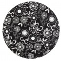 Черно-белые цветы Основа для торта круглая Wilton ( Вилтон )