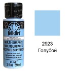 2923 Голубой Для любой поверхности Сатиновая акриловая краска Multi-Surface Folkart Plaid