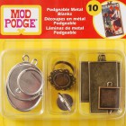 Металлические основы для украшений-подвесок Mod Podge Plaid