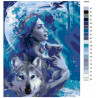 Раскладка Время волка Раскраска по номерам на холсте Живопись по номерам KTMK-40434