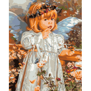 Раскладка Тихий ангел Раскраска по номерам на холсте Живопись по номерам KTMK-60868